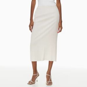 Aritzia Cream Midi Skirt